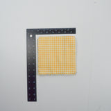 White + Yellow Cut Flannel Fabric Squares Bundle