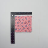 White, Blue + Pink Cut Woven Flannel Fabric Squares Bundle