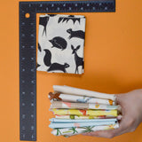 White + Colorful Assorted Illustration Print Quilting Weight Woven Fabric Bundle