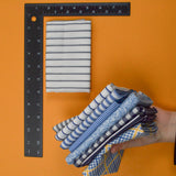 Blue + White Stripe Woven Fabric Bundle