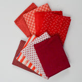 Red + White Quilting Weight Woven Fabric Bundle