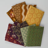 Jewel Tone Autumnal Quilting Weight Woven Fabric Bundle
