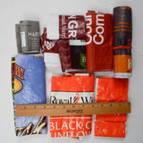 Assorted Poly Feed Bag Remnants