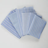 Blue + White Stripe Woven Fabric Bundle