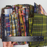 Plaid Madras Woven Fabric Bundle