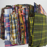 Plaid Madras Woven Fabric Bundle