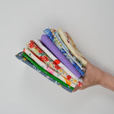 Assorted Colorful Illustration Print Quilting Weight Woven Fabric Bundle