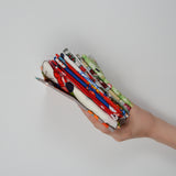 Red, Blue, White + Green Quilting Weight Woven Fabric Bundle