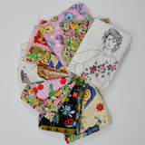 Assorted Colorful Illustration Print Quilting Weight Woven Fabric Bundle