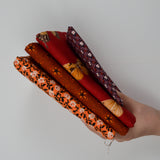 Warm Tones Butterfly + Floral Print Quilting Weight Woven Fabric Bundle