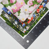 Field of Flowers Print Quilting Weight Woven Fabric Bundle - 1/2 Yard Cuts