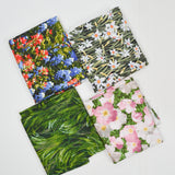 Field of Flowers Print Quilting Weight Woven Fabric Bundle - 1/2 Yard Cuts