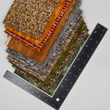 Stone, Brick + Wood Print Quilting Weight Woven Fabric Bundle