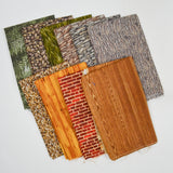 Stone, Brick + Wood Print Quilting Weight Woven Fabric Bundle