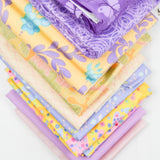 Pastel Purple + Yellow Woven Fabric Bundle