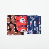 Patriots + Football Print Quilting Weight Woven Fabric Bundle