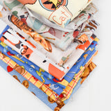 Cartoon Animal Print Quilting Weight Woven Fabric Bundle