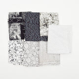 Black + White Print Quilting Weight Woven Fabric Bundle