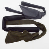 Black, Gray + Olive Green Waxed Canvas Fabric Bundle