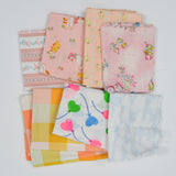 Pastel Pink + Orange Woven Fabric Bundle