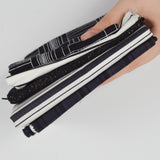 Black, Gray White + Gold Woven Fabric Bundle