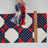 Red, White + Blue Partially Pieced Woven Fabric Bundle