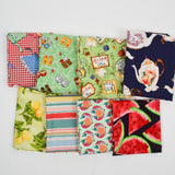 Fruit + Picnic Print Quilting Weight Woven Fabric Bundle
