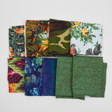 Leaf + Forest Print Quilting Weight Woven Fabric Bundle