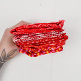 Red + White Quilting Weight Woven Fabric Bundle