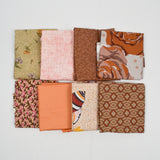 Beige, Brown + Pink Quilting Weight Woven Fabric Bundle