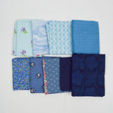 Blue Quilting Weight Woven Fabric Bundle