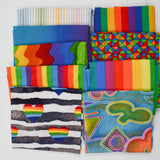 Rainbow Quilting Weight Woven Fabric Bundle