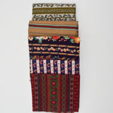 Brown, Red + Green Woven Fabric Bundle