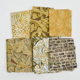 Green + Yellow Quilting Weight Woven Fabric Bundle