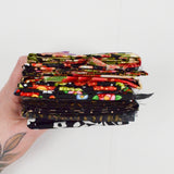 Black, Red, Green + Gold Quilting Weight Woven Fabric Bundle