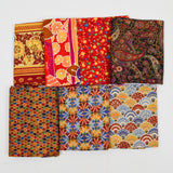 Red, Orange + Gold Quilting Weight Woven Fabric Bundle