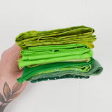 Green Quilting Weight Woven Fabric Bundle