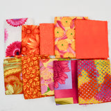 Orange, Pink + Yellow Woven Fabric Bundle