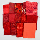Red + Orange Quilting Weight Woven Fabric Bundle