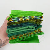 Green Quilting Weight Woven Fabric Bundle