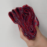 Red + Blue Paisley Bandana Print Quilting Weight Woven Fabric Bundle