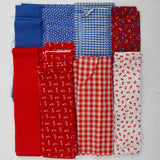 Red, White + Blue Woven Fabric Bundle