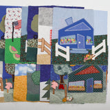 Folk Houses Applique Quilt Blocks