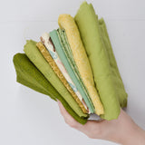 Green + Yellow Woven Fabric Bundle