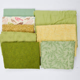 Green + Yellow Woven Fabric Bundle