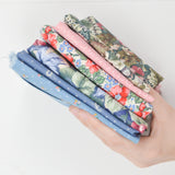 Blue, Pink + Green Woven Fabric Bundle