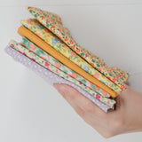 Yellow, Orange + Pink Woven Fabric Bundle