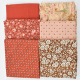 Red, Pink + Brown Woven Fabric Bundle