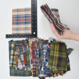 Assorted Plaid Woven Fabric Bundle