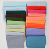 Solid Color Quilting Weight Woven Fabric Bundle